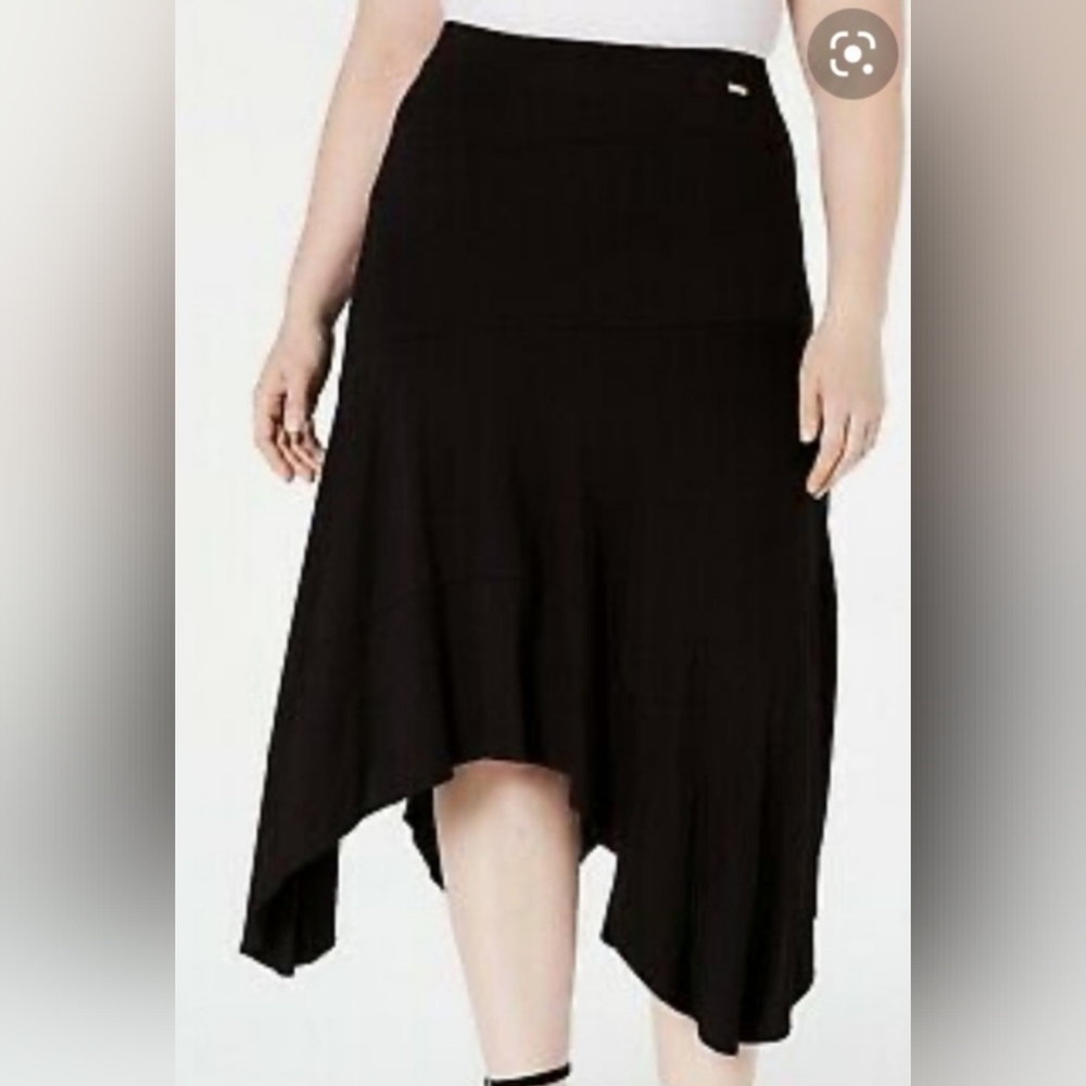 Calvin Klein Black Handkerchief Skirt Size Large
